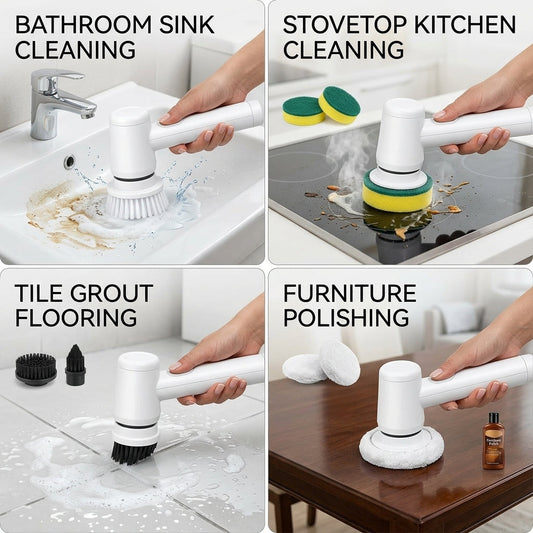Electric Spin Scrubber – Cleaning Brush with Charging Cable