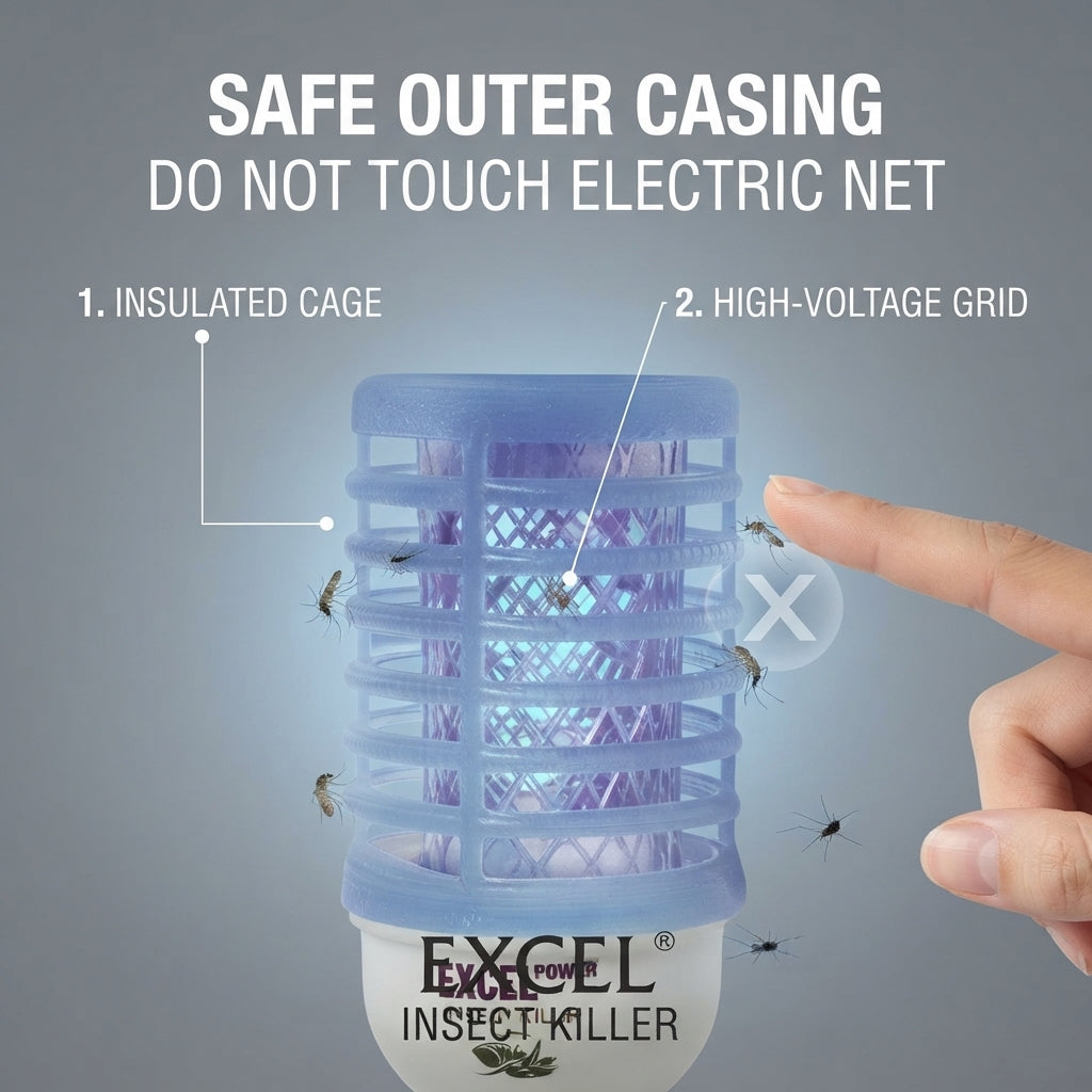 Excel Power LED Anti-Mosquito Bulb | Electric Insect & Bug Killer for Indoor Use