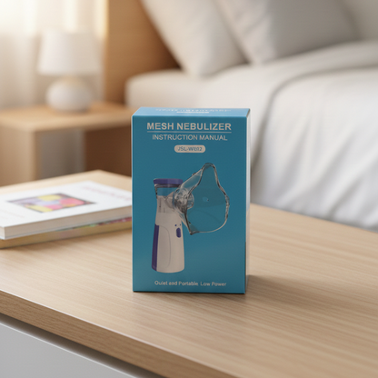 Portable Mesh Nebulizer For Kids And Adults - Health Accessory Designed For Respiratory Care And Daily Medical Routine