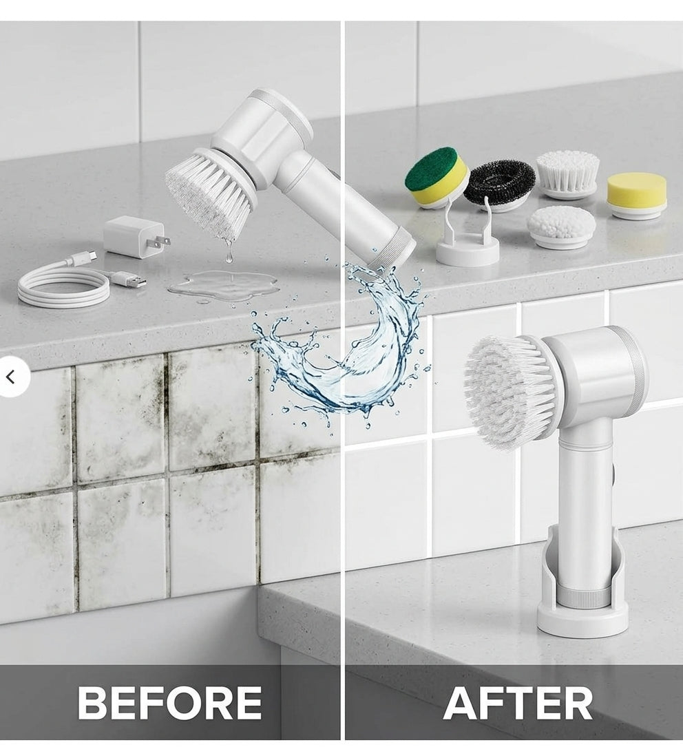 Electric Spin Scrubber – Cleaning Brush with Charging Cable