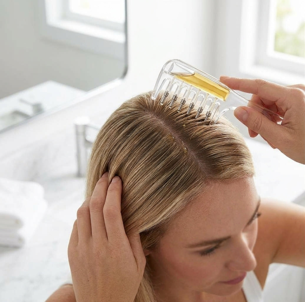 Clear Scalp Applicator Comb for Hair Growth & Oil Treatment