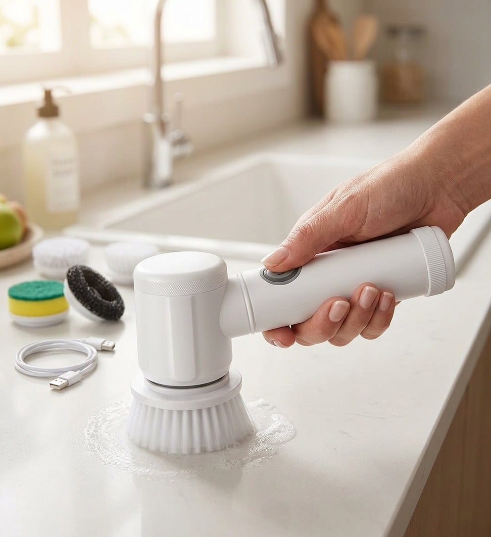 Electric Spin Scrubber – Cleaning Brush with Charging Cable