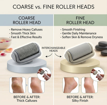 Rechargeable Electric Foot Callus Remover with Extra Head - Pedi Tool
