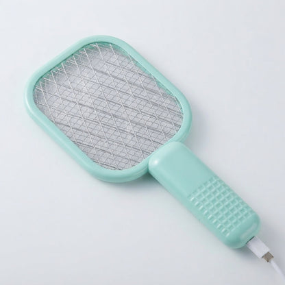 Portable USB Rechargeable Electric Mosquito Zapper & Bug Swatter with Safety Mesh