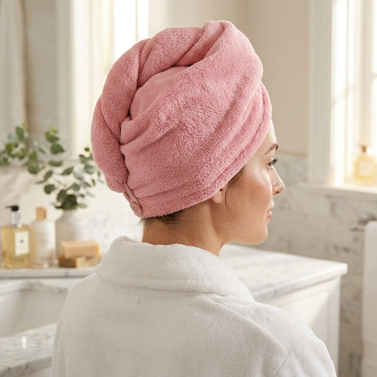 Quick-Dry Hair Drying Towel Cap, Soft Absorbent Turban Wrap for Women, Anti-Frizz  Hair care