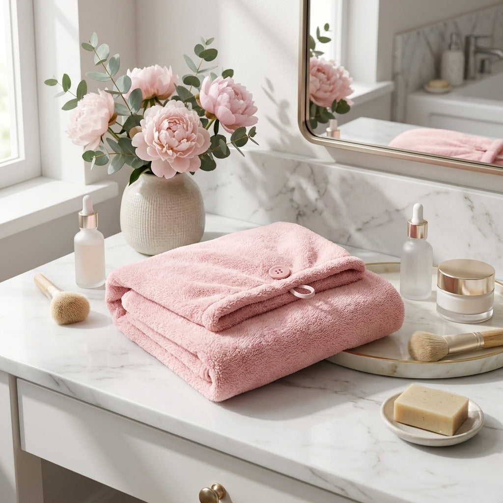 Quick-Dry Hair Drying Towel Cap, Soft Absorbent Turban Wrap for Women, Anti-Frizz  Hair care