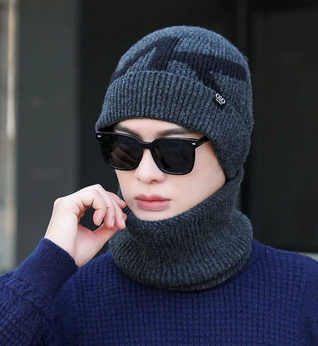 Winter Warm Hat with Neck Warmer & Face Cover – for Men & Women